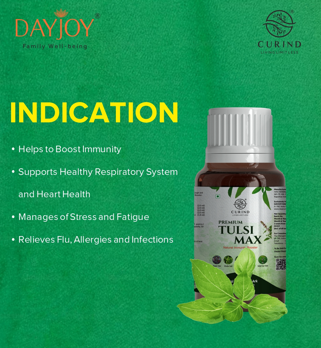 Curind Tulsi Max Juice (30ml)
