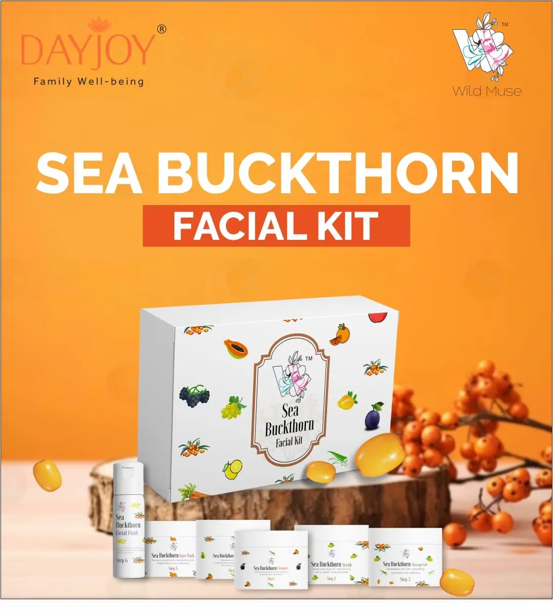 Seabuckthorn Facial Kit- best for glowing skin