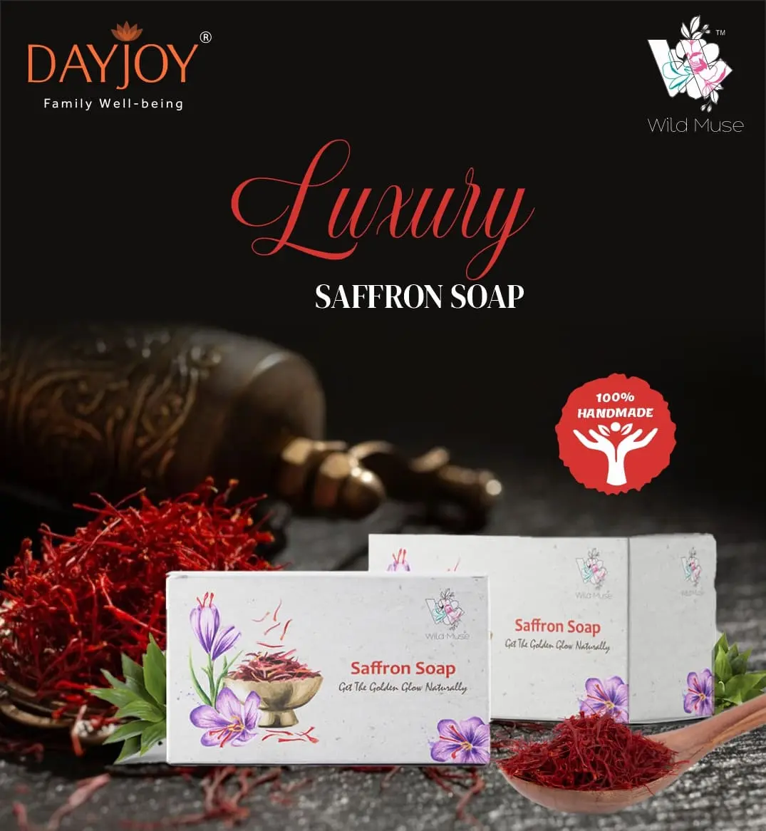 Wild Muse Luxury Saffron Soap (100g)